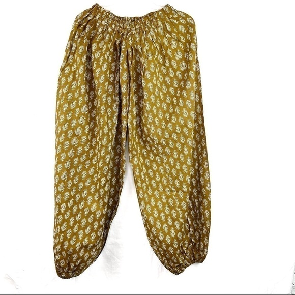 𝅺NEW- Extra Wide Leg Tribal Print Relax Fit Harem Jogger Palazzo Pajama Pants - Picture 7 of 7